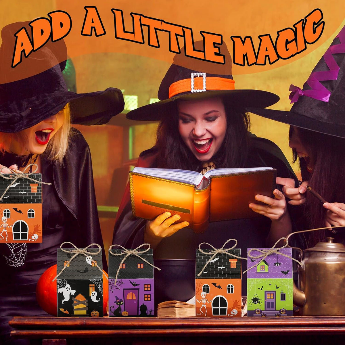 Halloween Treat Boxes Mini Castle House Candy Box
