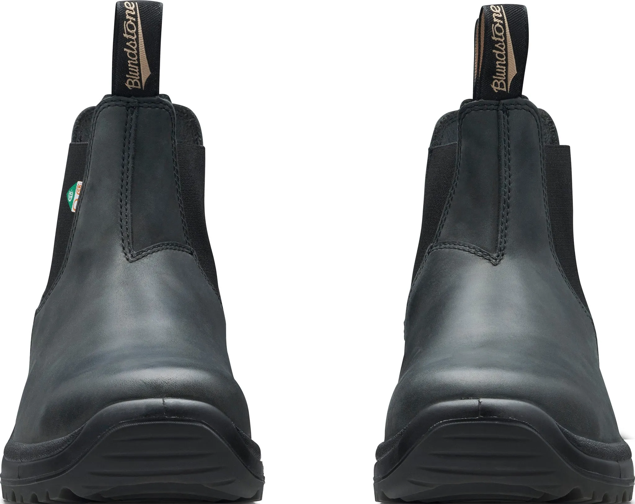 181 - Work & Safety Waxy Rustic Black Boots - Unisex|-|181 - Bottes Travail et Sécurité noir rustique cireux - Unisexe