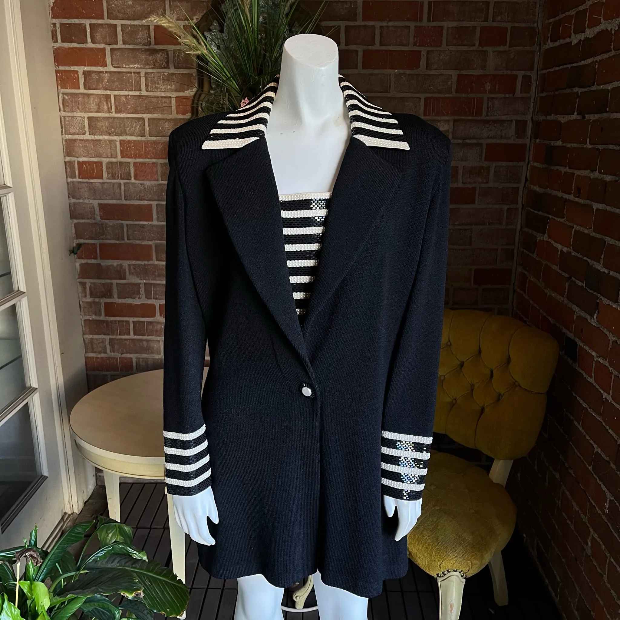 1980s St. John Evening Pearl Jacket