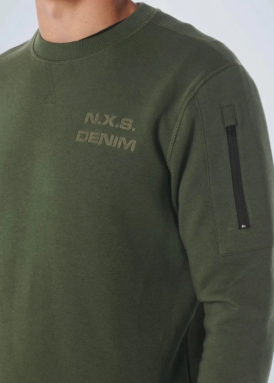 21130750 Crewneck Sweater Dark Green