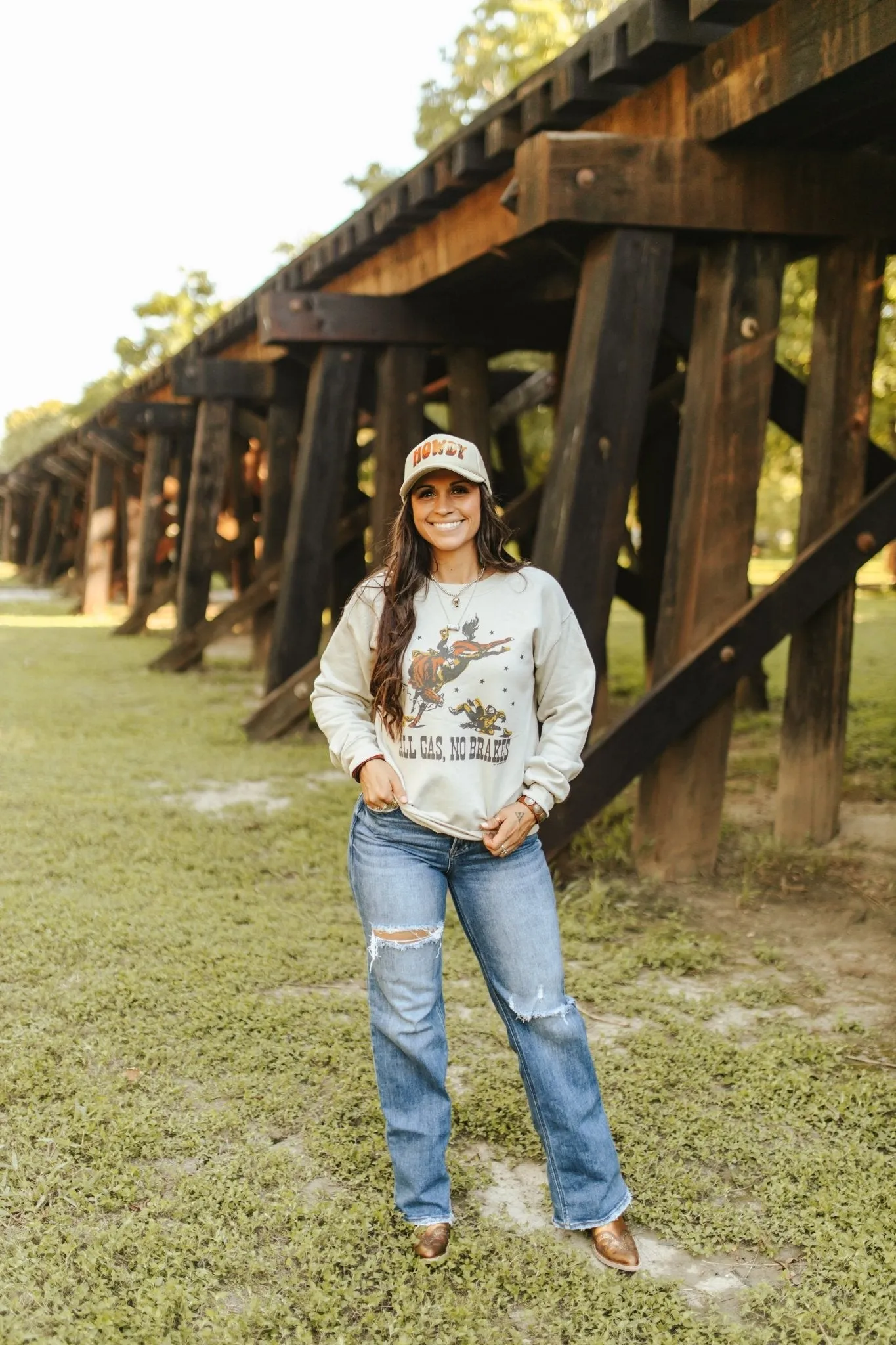 All Gas, No Brakes Graphic Sweatshirt