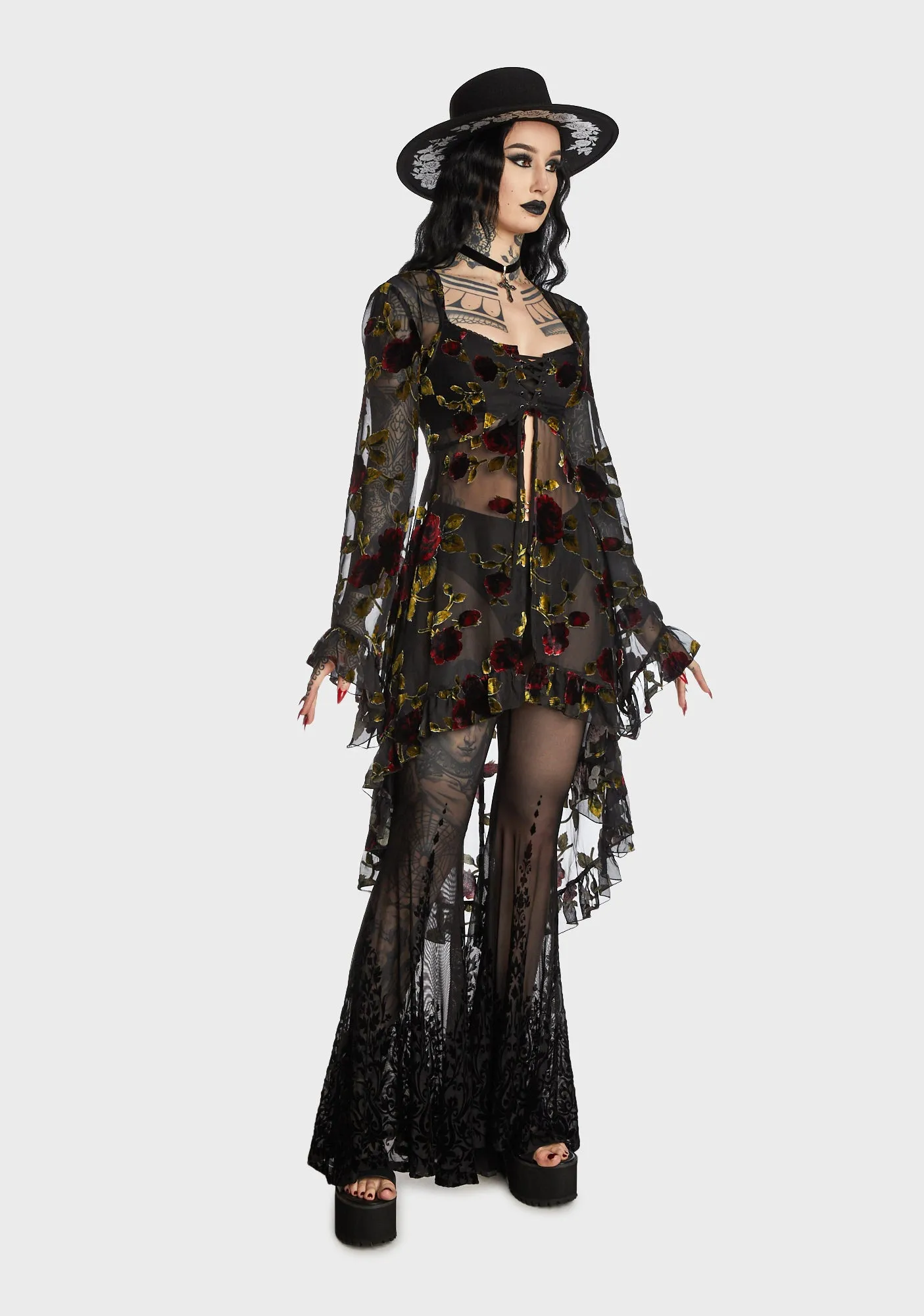 Befallen Romance Floral Duster