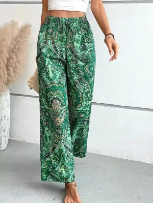 BERETTA VINTAGE WIDE-LEG PANTS GREEN