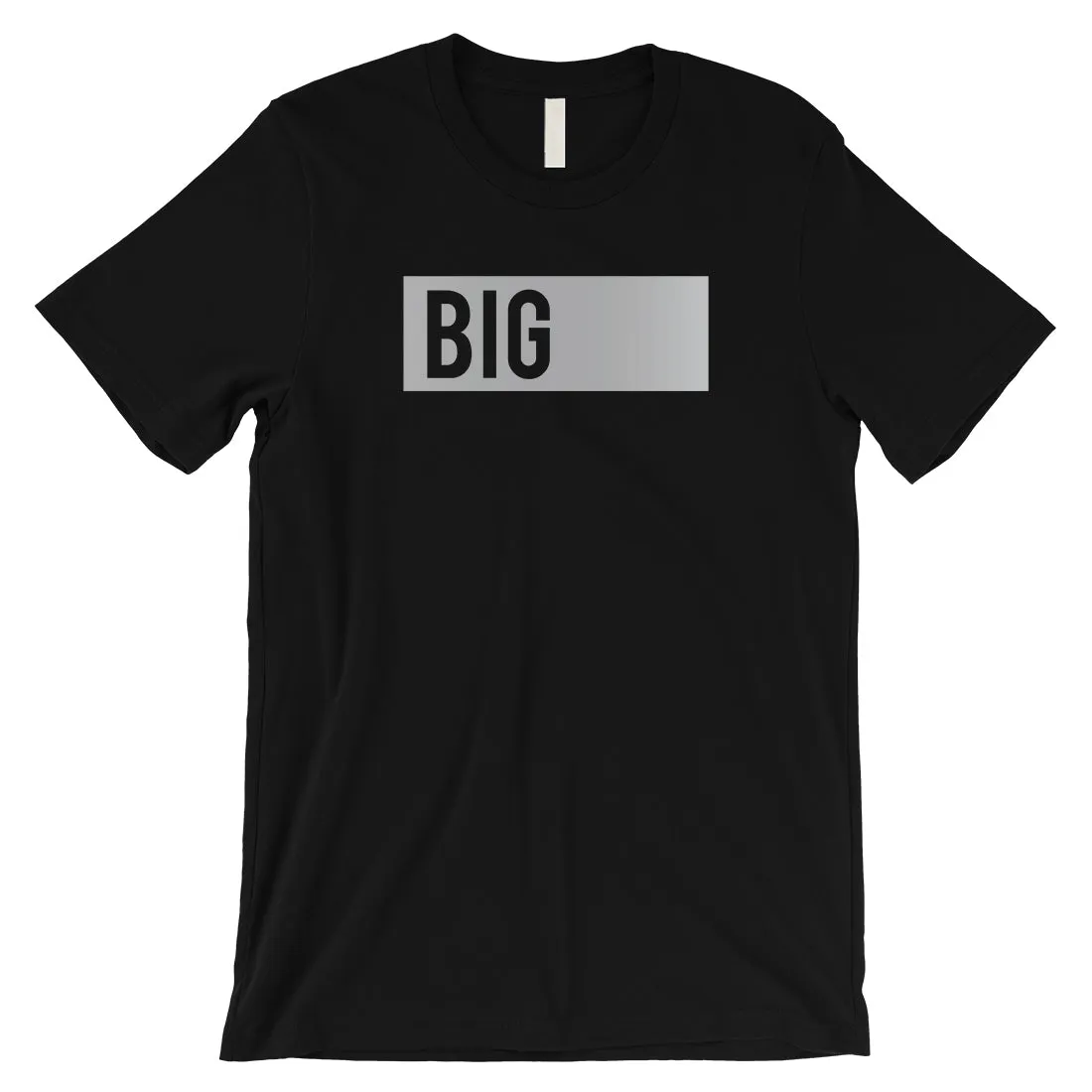 Big Little Boxed-SILVER Mens T-Shirt Classic Bright Saying Present