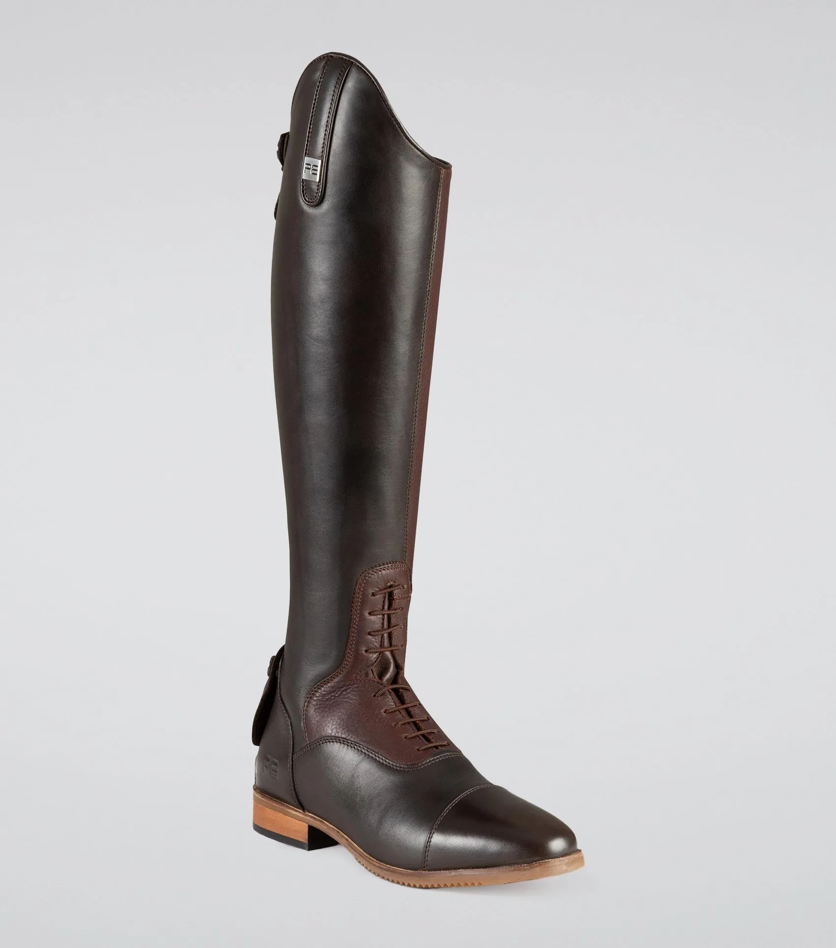 Bilancio Ladies Leather Field Tall Riding Boot Brown