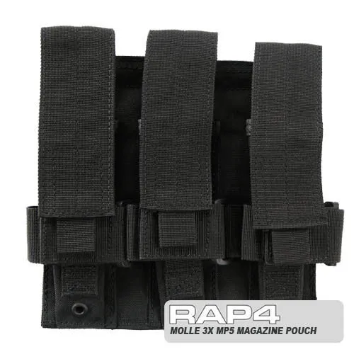 BLACK Triple MP5 Magazine Pouch