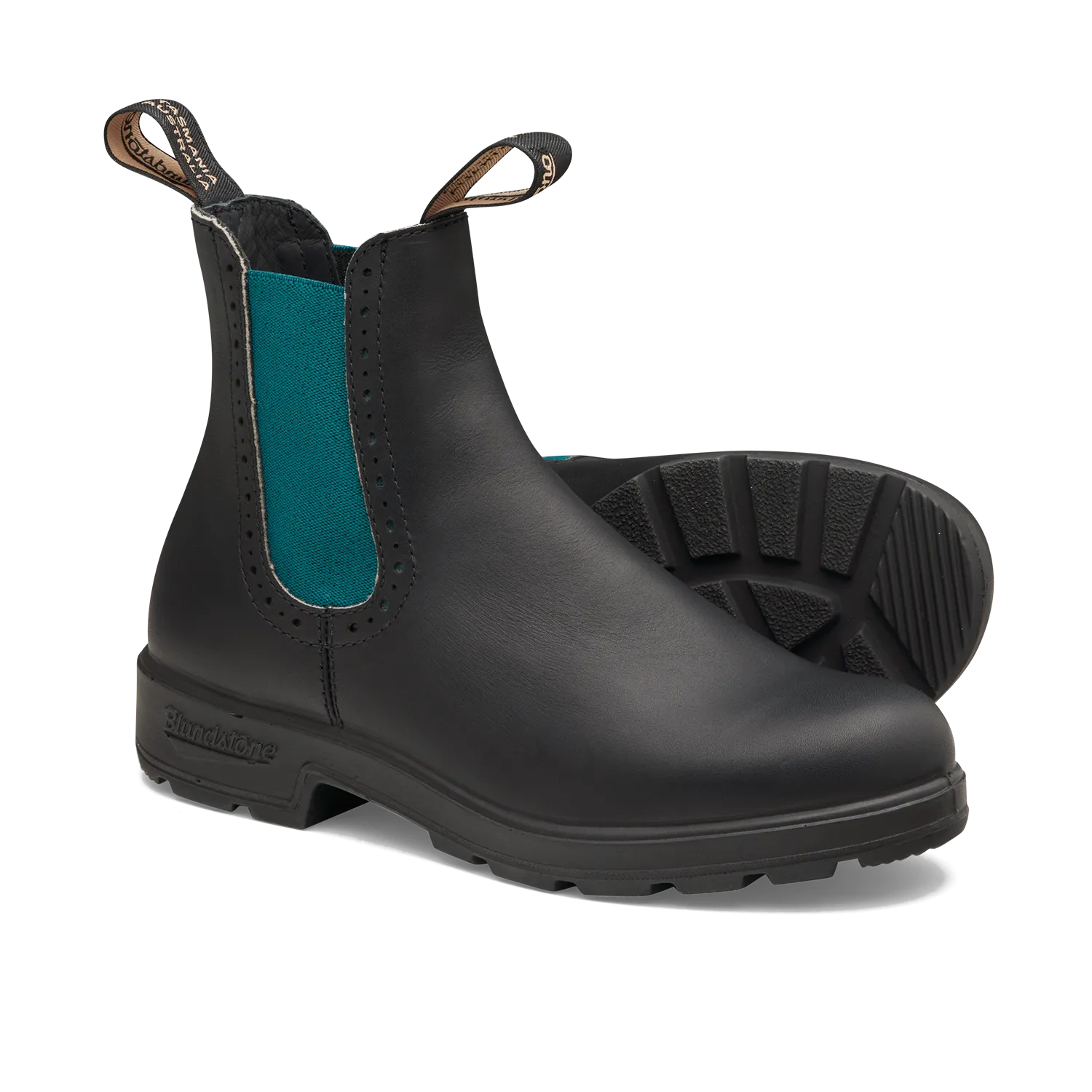 Blundstone 2320 - Original Women's High Top Black with Green Elastic