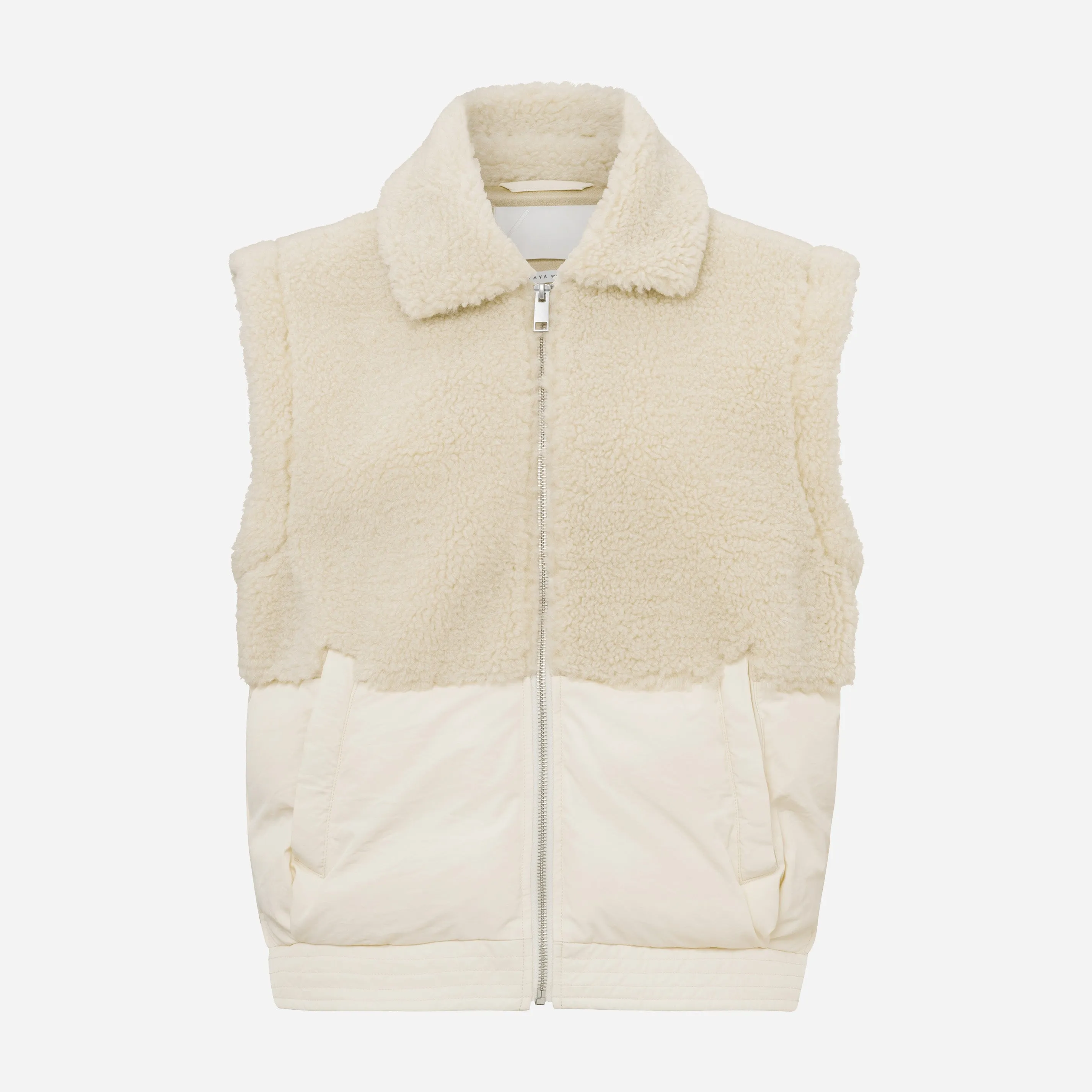 Bomber Jacket with Teddy Detail