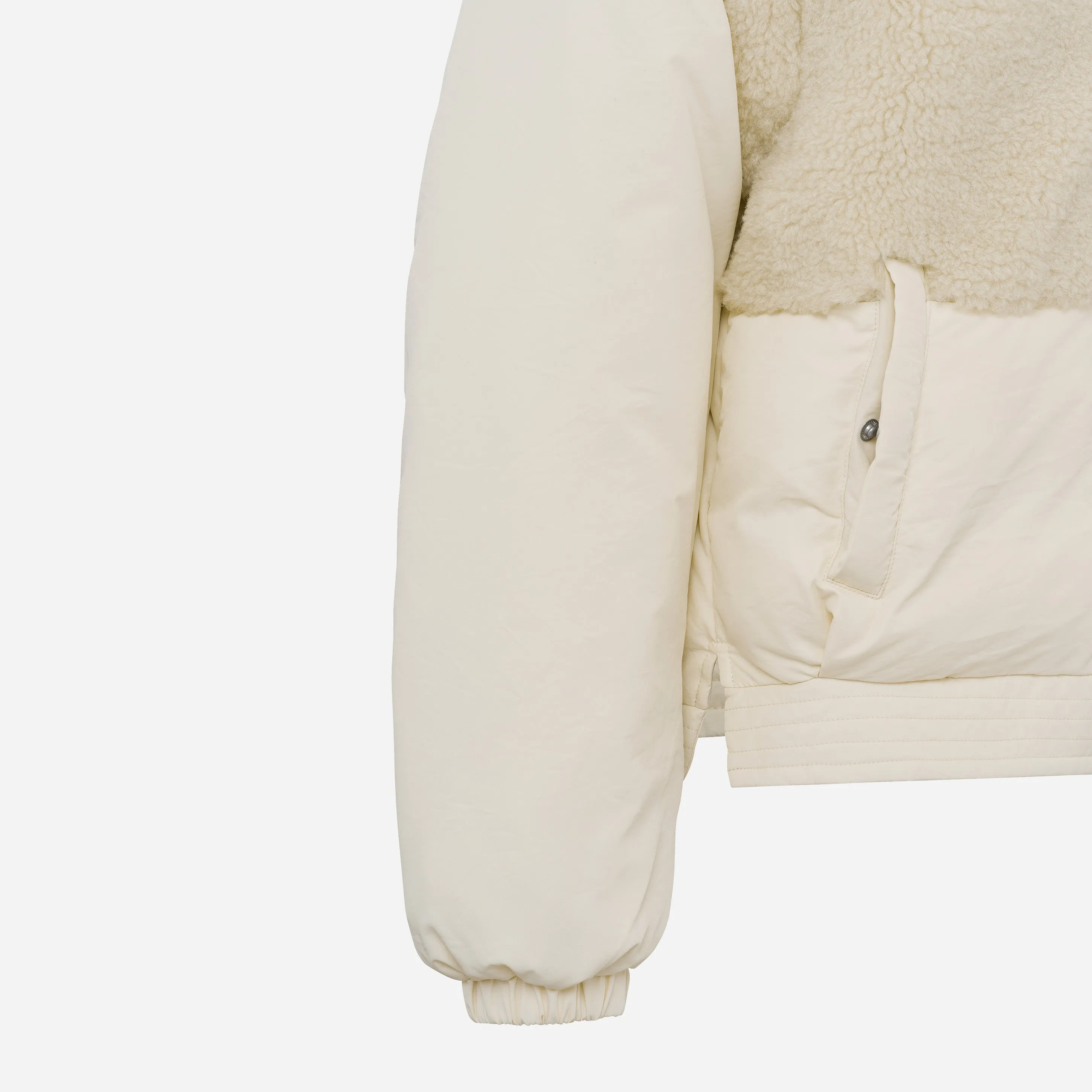 Bomber Jacket with Teddy Detail