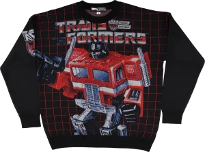 Box Art Optimus Prime Transformers Knitted Sweater