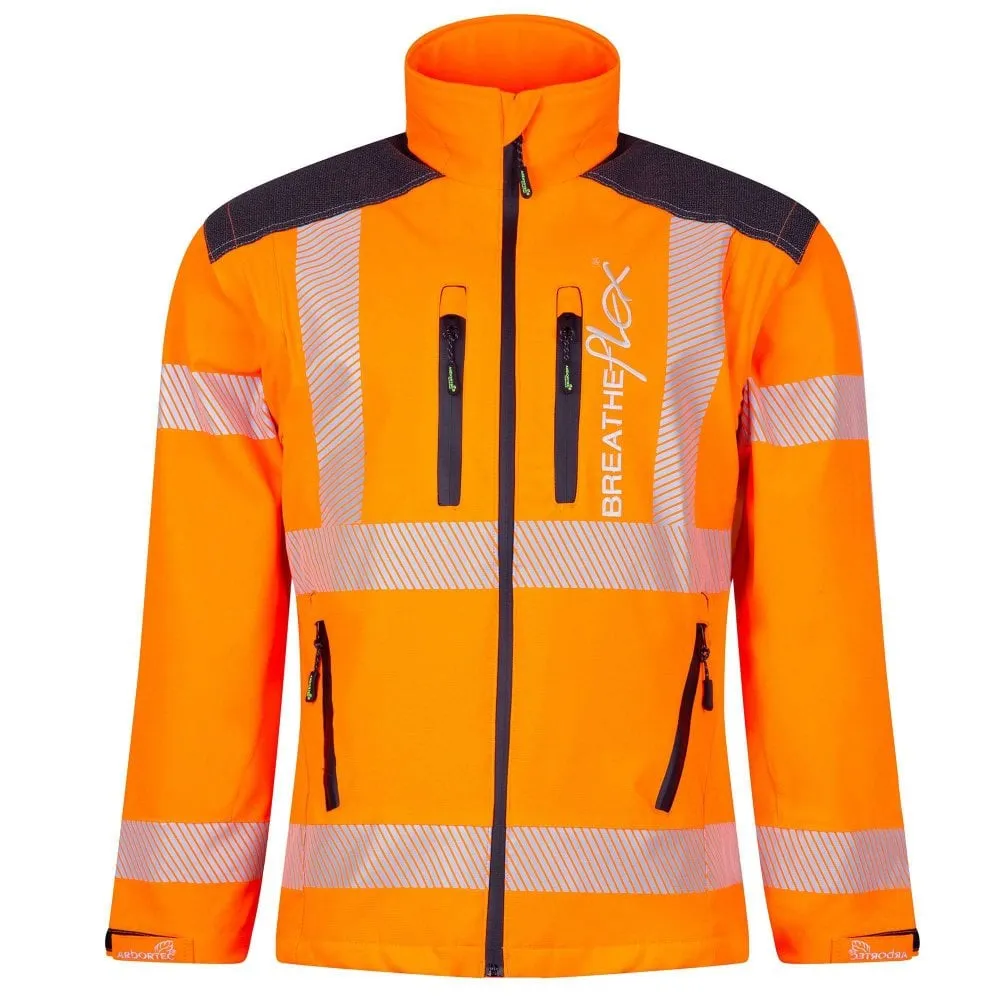 Breatheflex Performance Work Jacket Hi Vis Orange