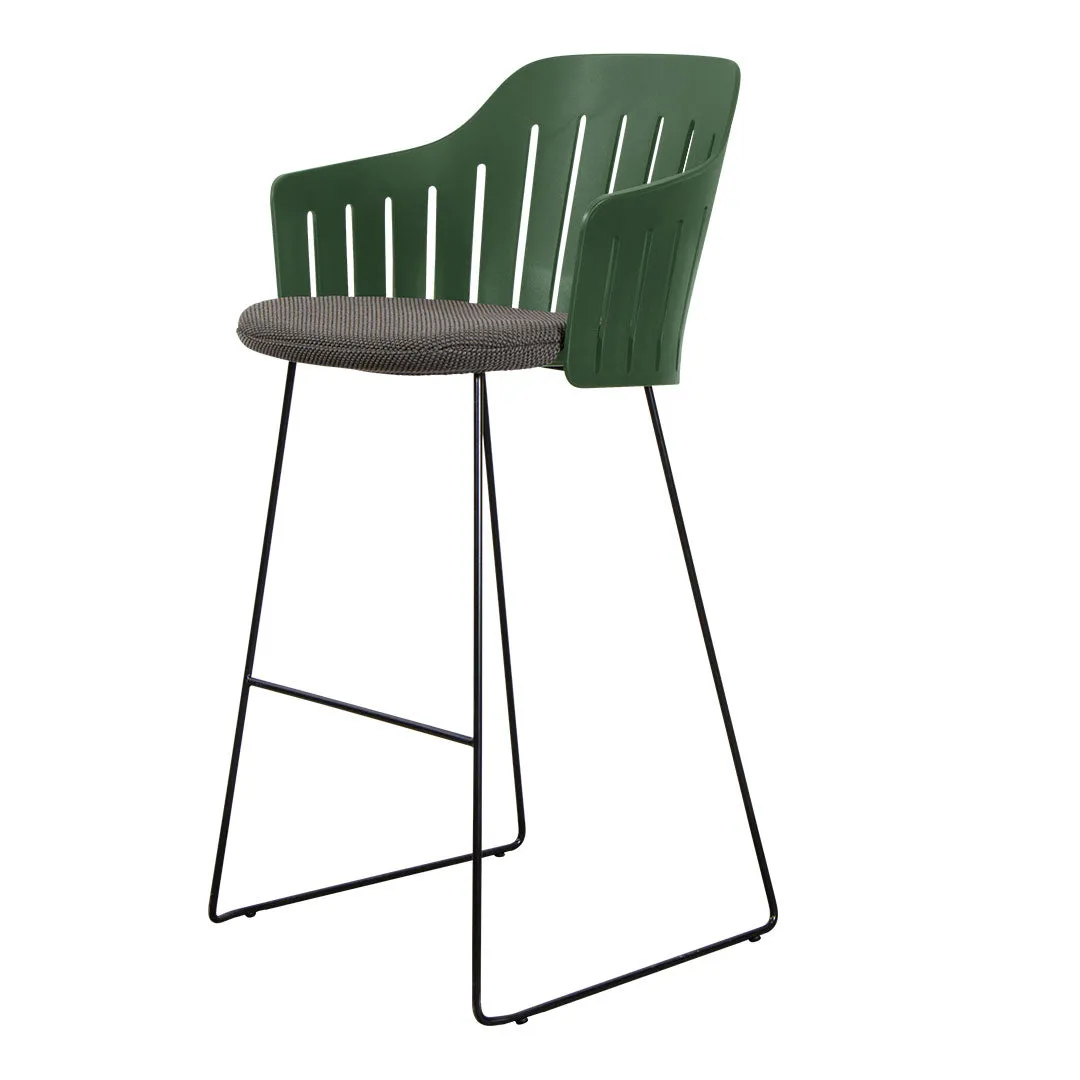 Choice Outdoor Bar Chair - Sled Base - w/ Seat Cushion