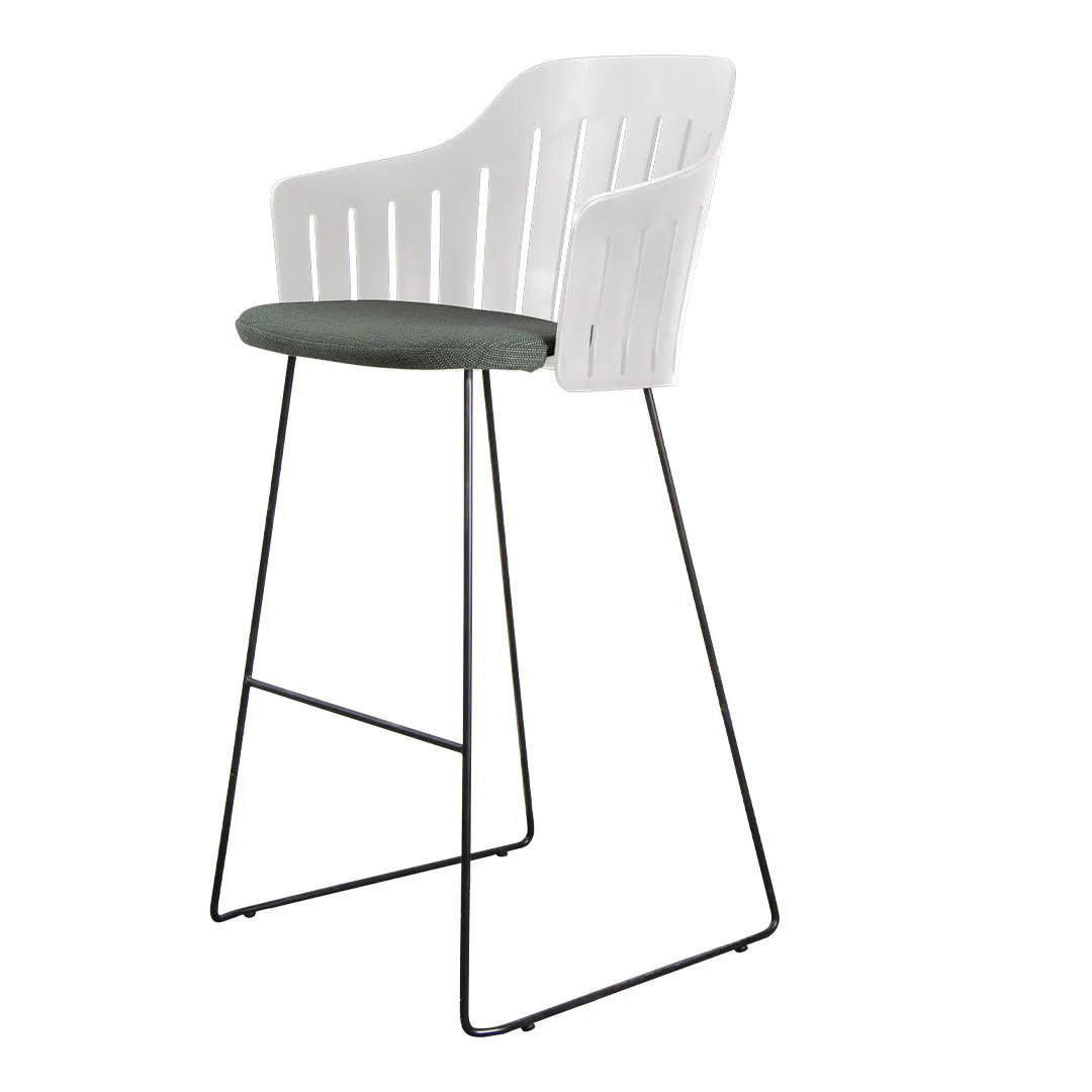 Choice Outdoor Bar Chair - Sled Base - w/ Seat Cushion