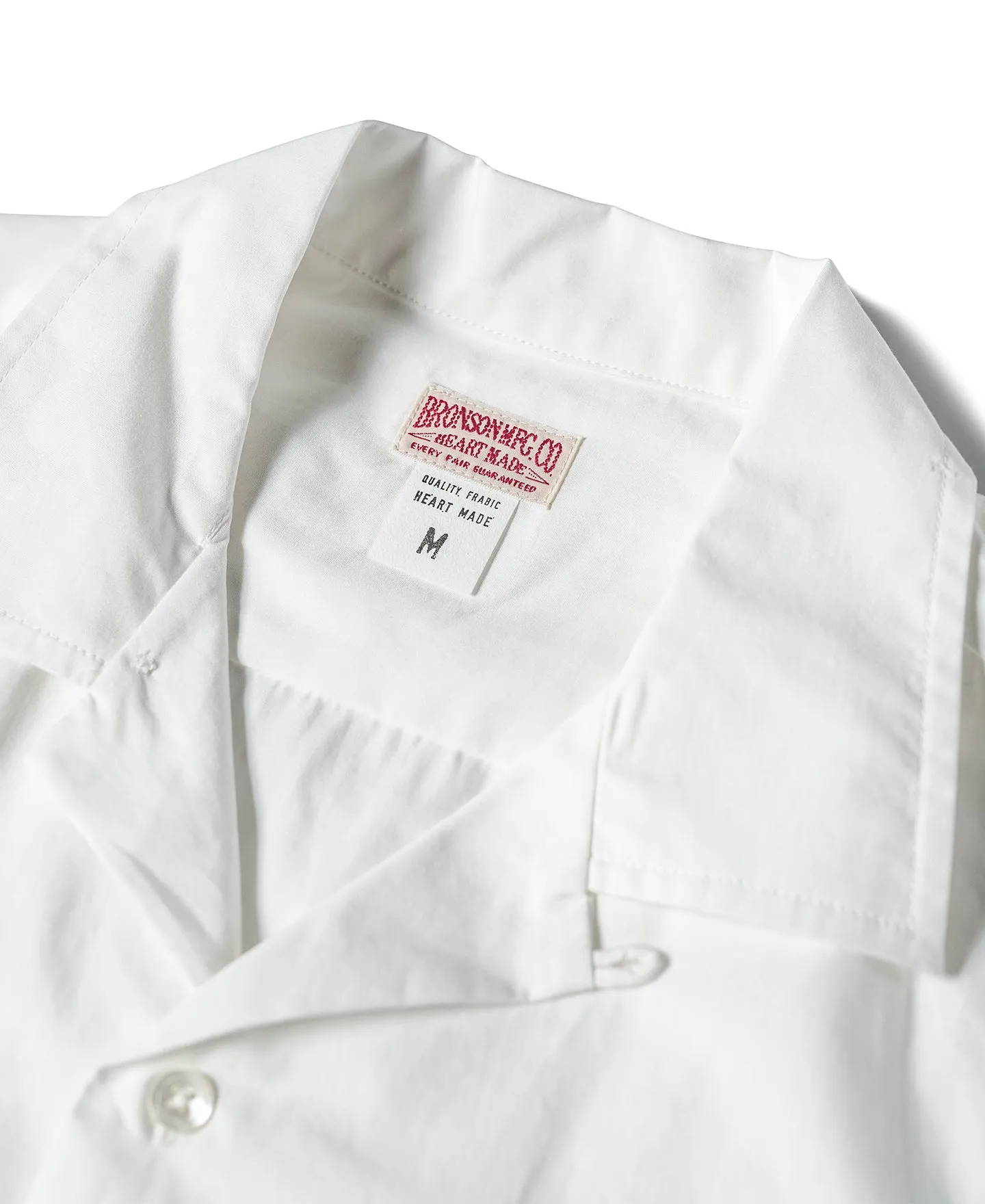 Classic Panama Open Collar Shirt - Ivory White