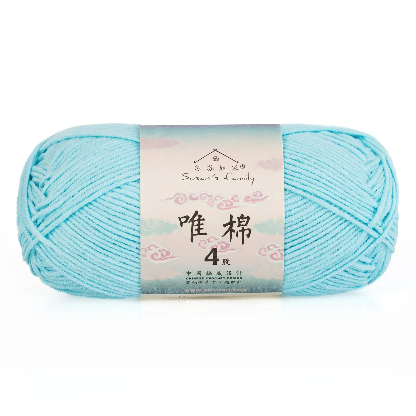 Combed Cotton 4 ply 5 pack- 60 Cotton 40 Acrylic Yarn | Susan's Family