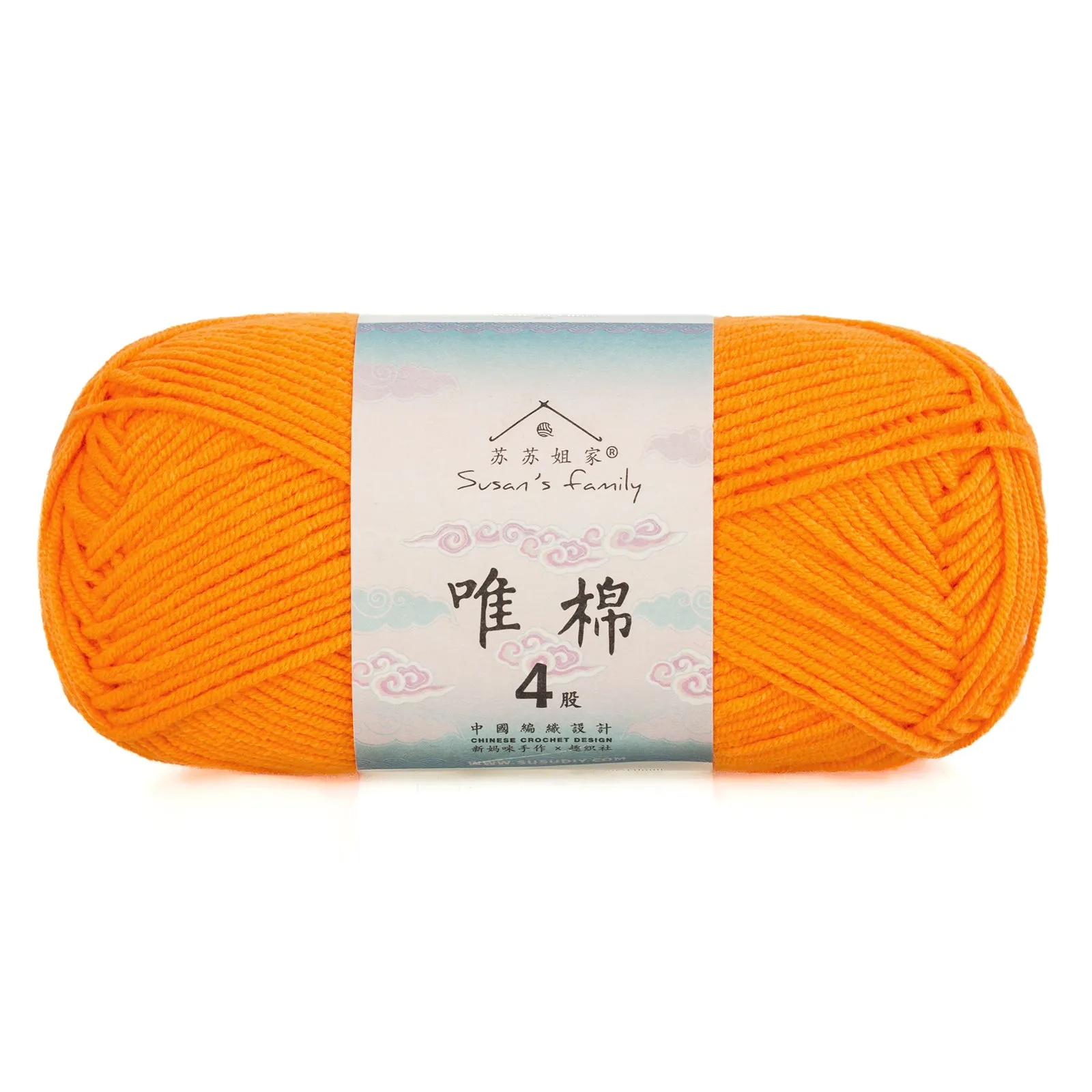 Combed Cotton 4 ply 5 pack- 60 Cotton 40 Acrylic Yarn | Susan's Family