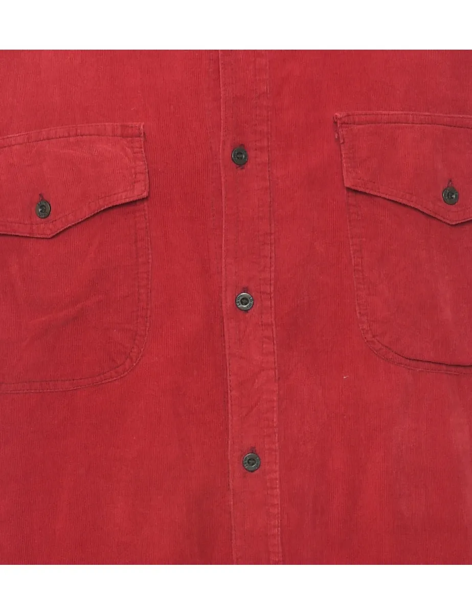 Corduroy Red Shirt - L