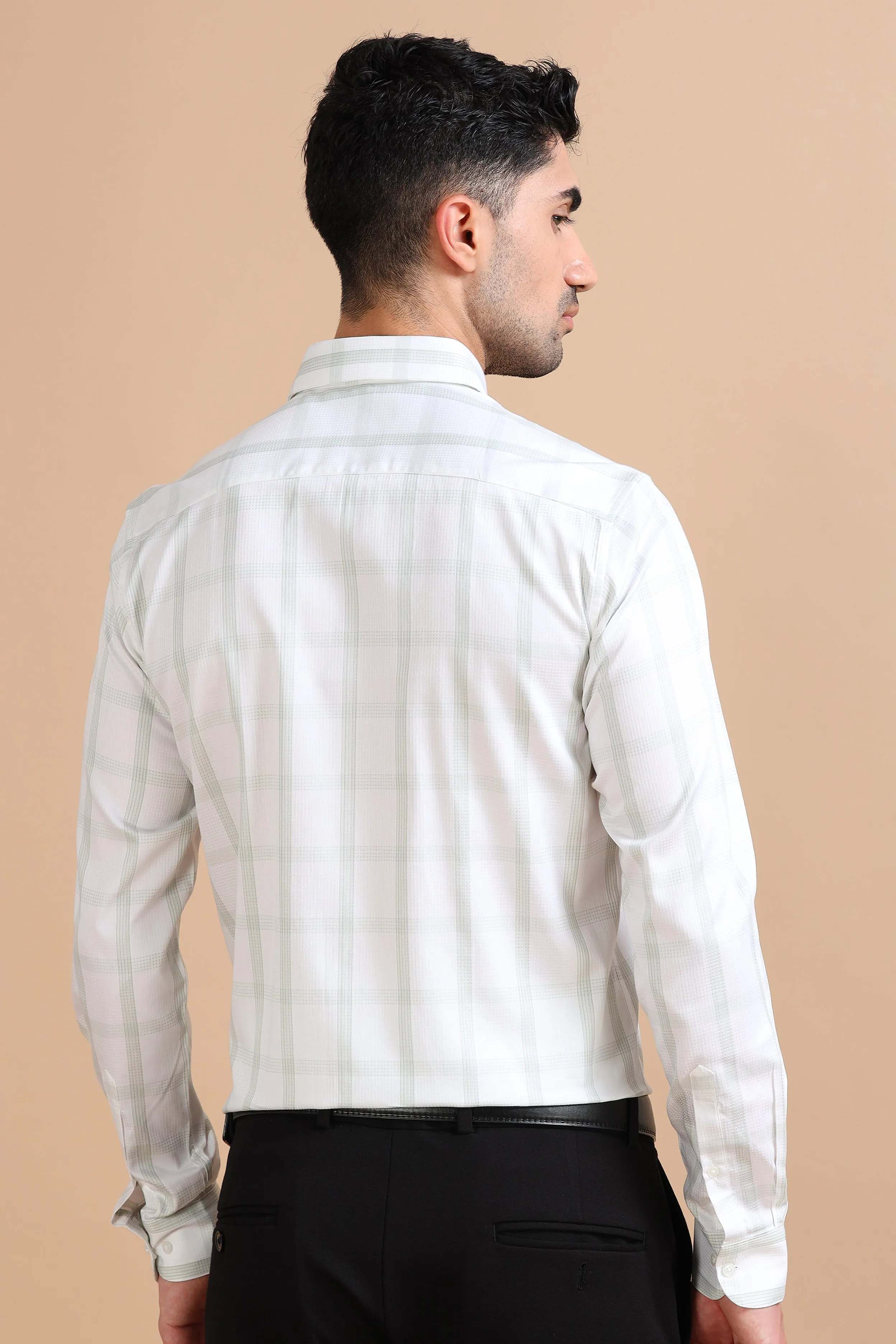 Executive Classic Mint Plaid Shirt