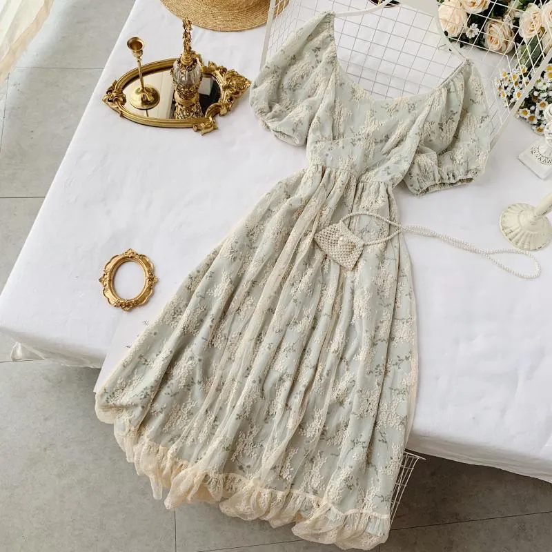 French Style Chiffon Dress