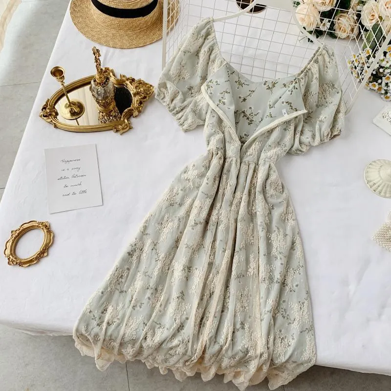 French Style Chiffon Dress