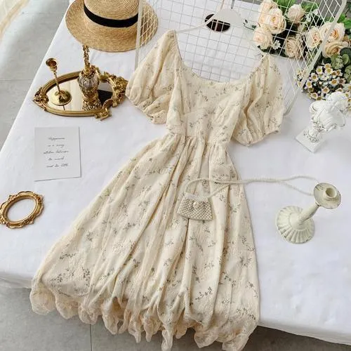 French Style Chiffon Dress