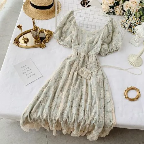 French Style Chiffon Dress