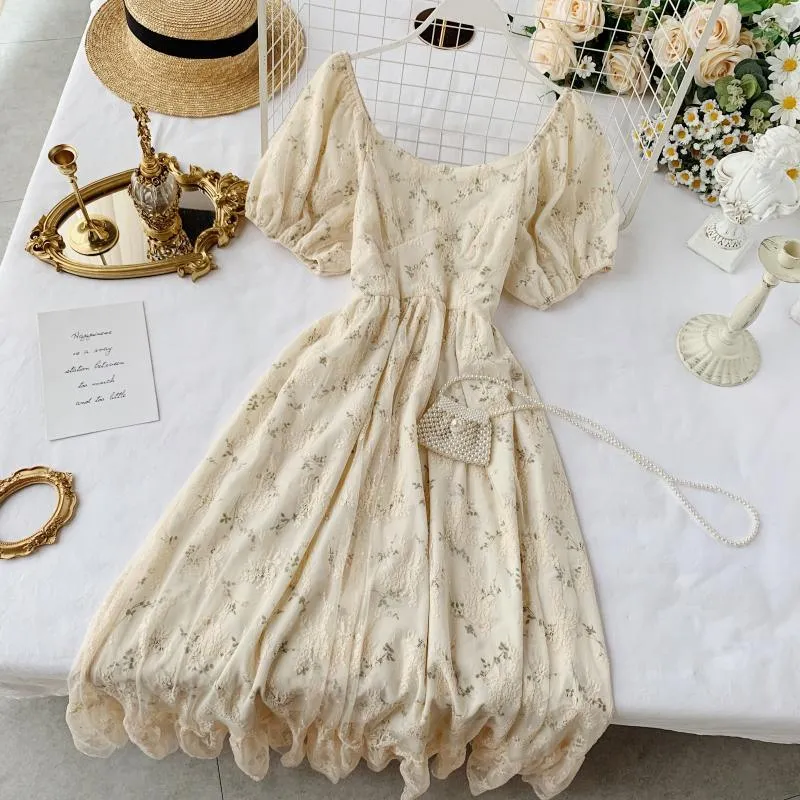 French Style Chiffon Dress