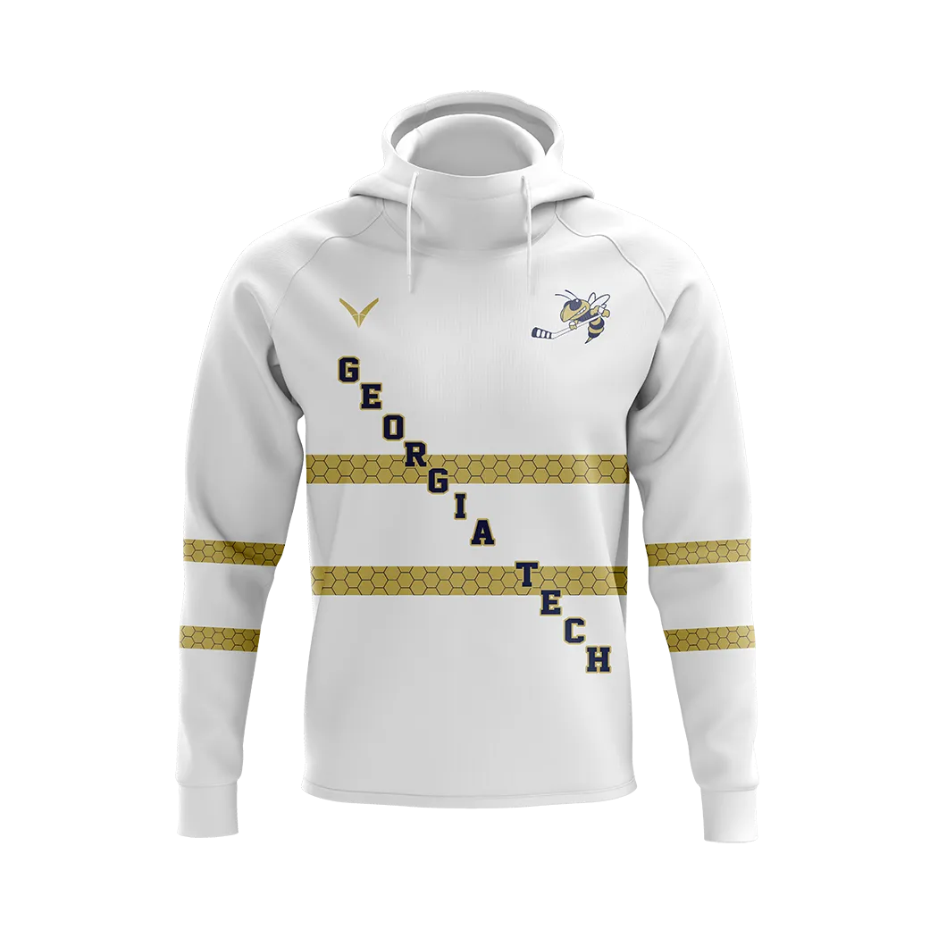 Georgia Tech Adult Solid Tech Fleece Hoodie