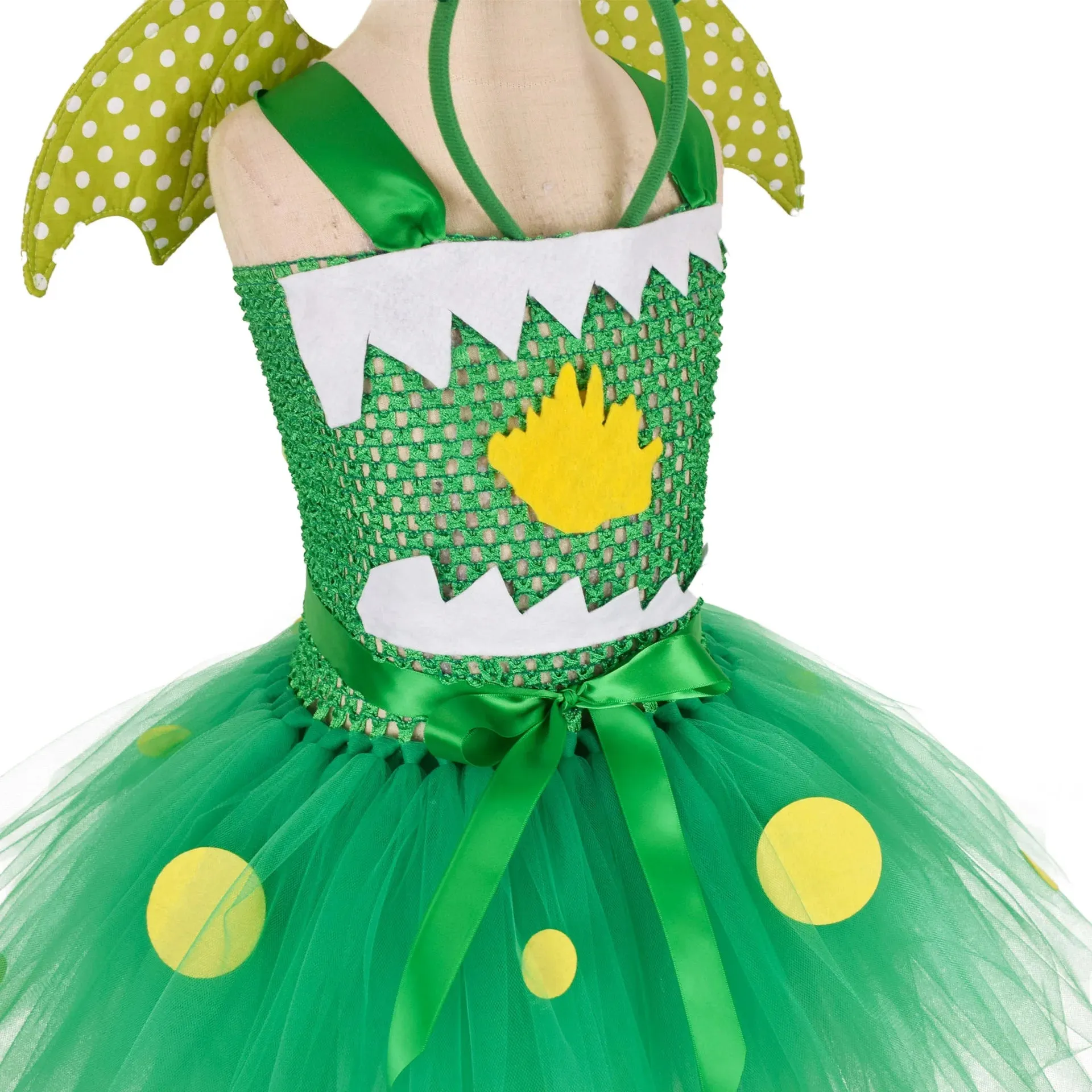 Girls Dragon Dinosaur Cosplay Tutu Dresses