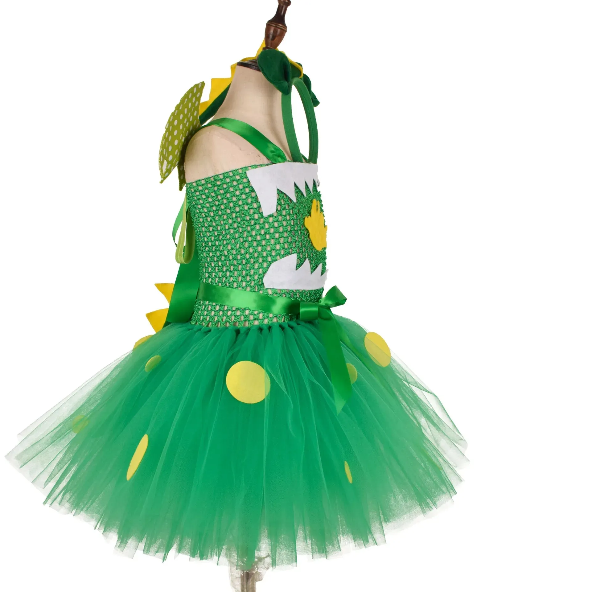 Girls Dragon Dinosaur Cosplay Tutu Dresses