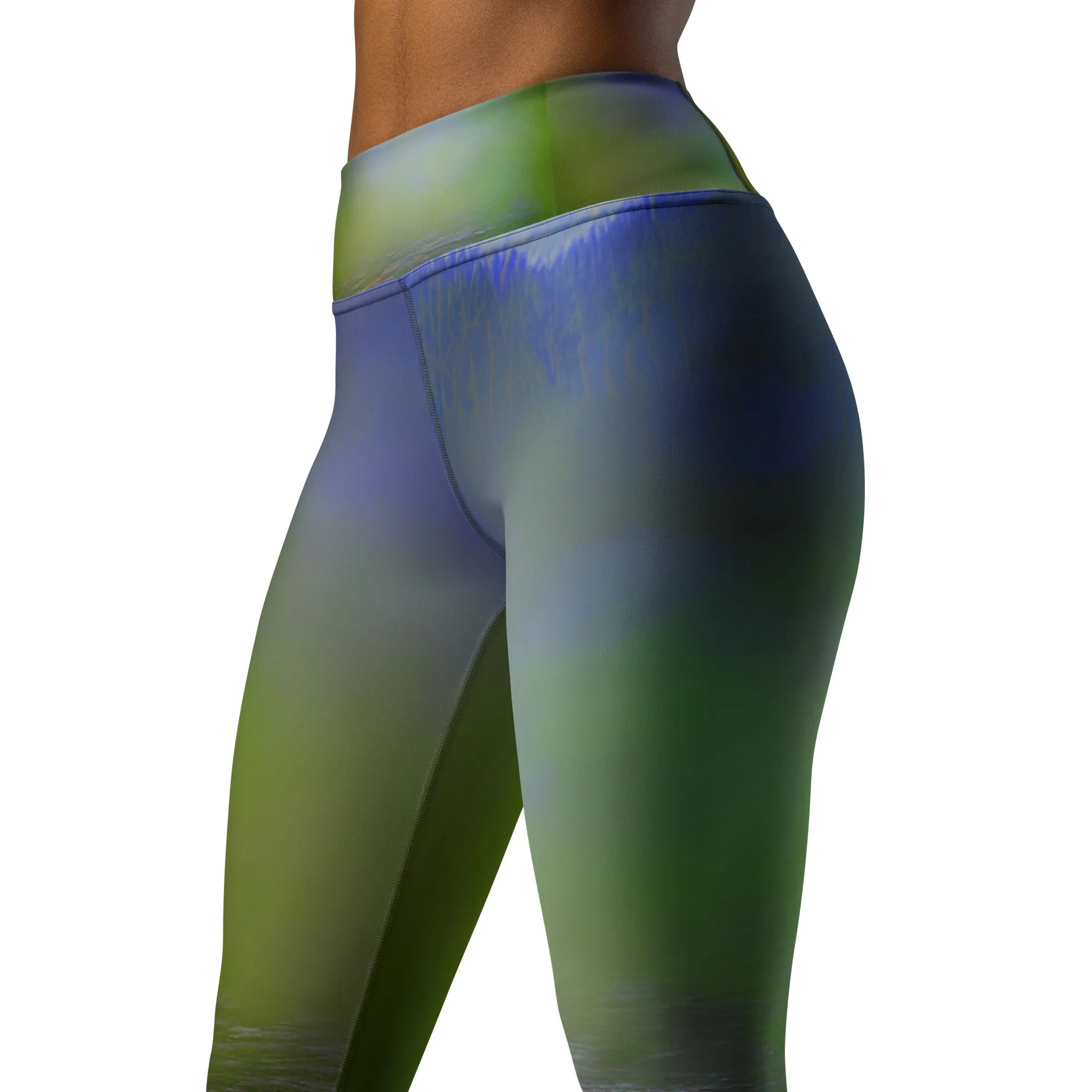 Green Abstract Yoga Leggings: Style Meets Comfort