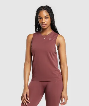 Gymshark Everyday Seamless Tank - Burgundy Brown