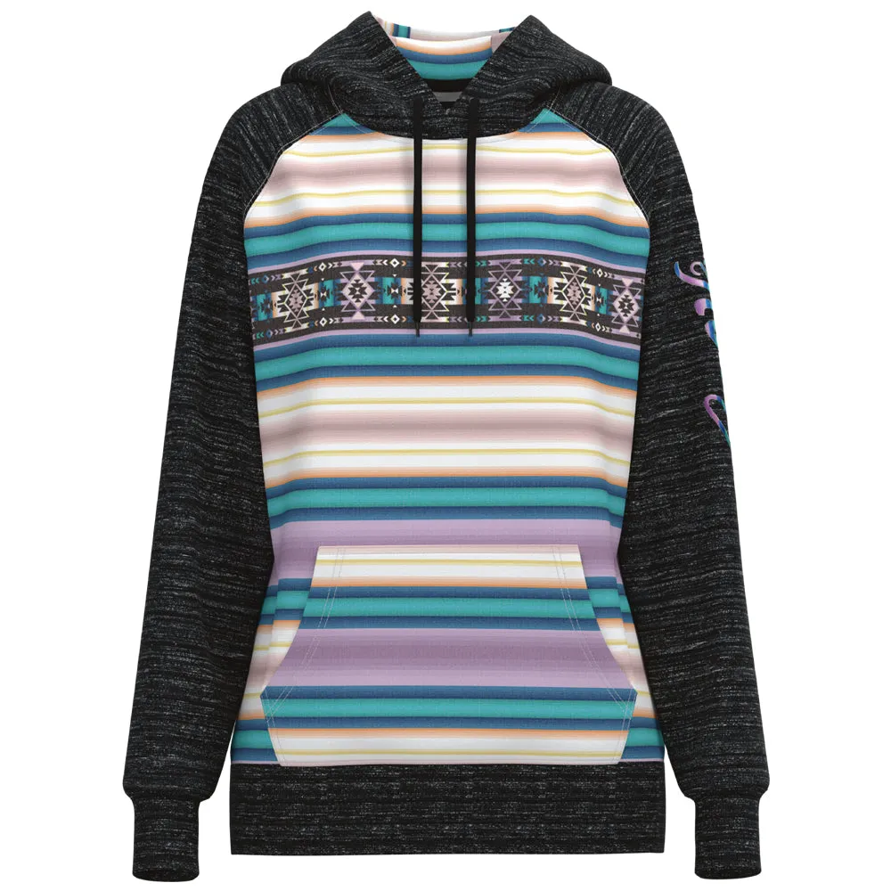 Hooey Ladies Hoody Serape/Black