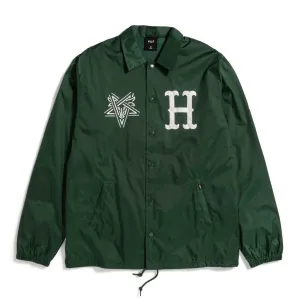 Huf x Thrasher Split Coaches Jacket - Forest Green