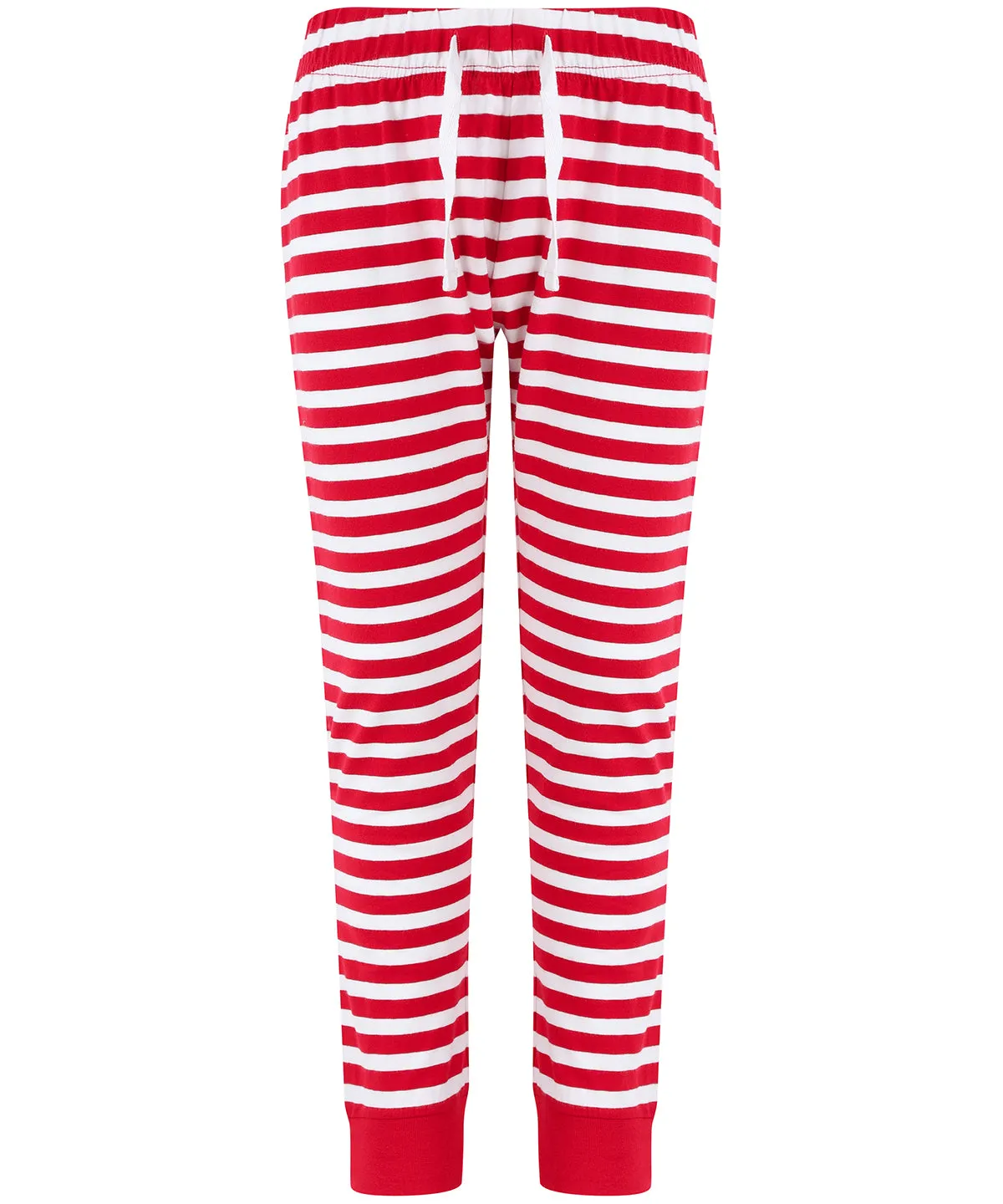 Kids cuffed lounge pants | Red/White Stripes