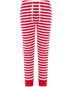 Kids cuffed lounge pants | Red/White Stripes