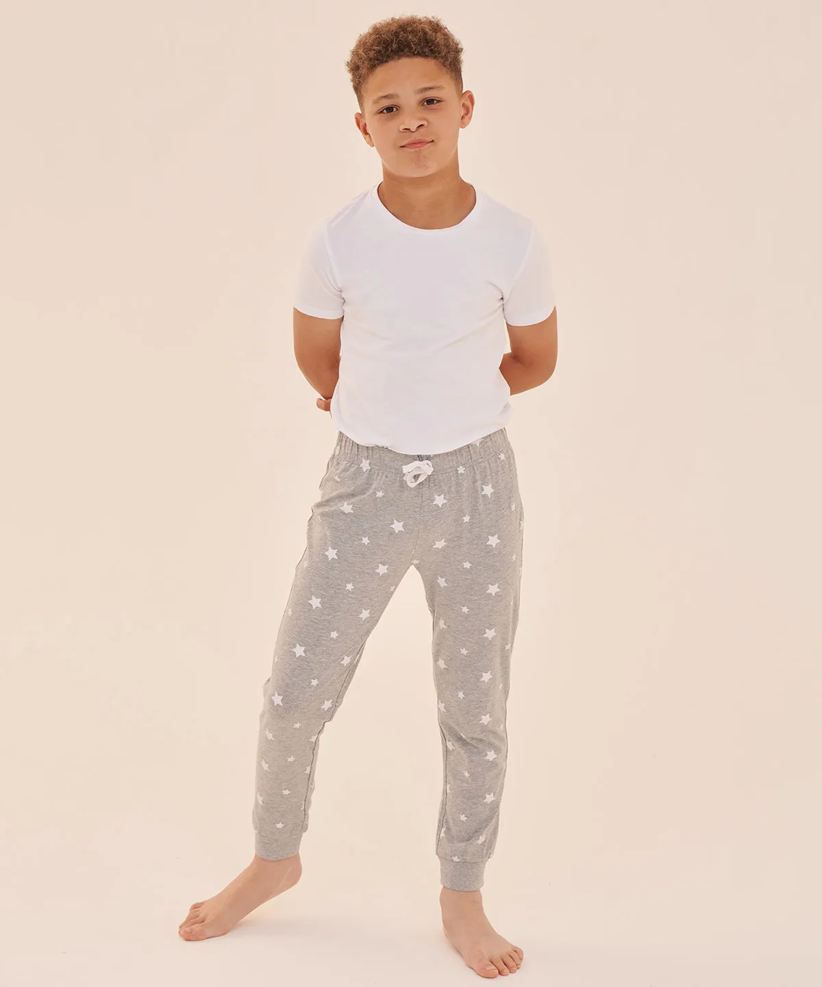 Kids cuffed lounge pants | Red/White Stripes