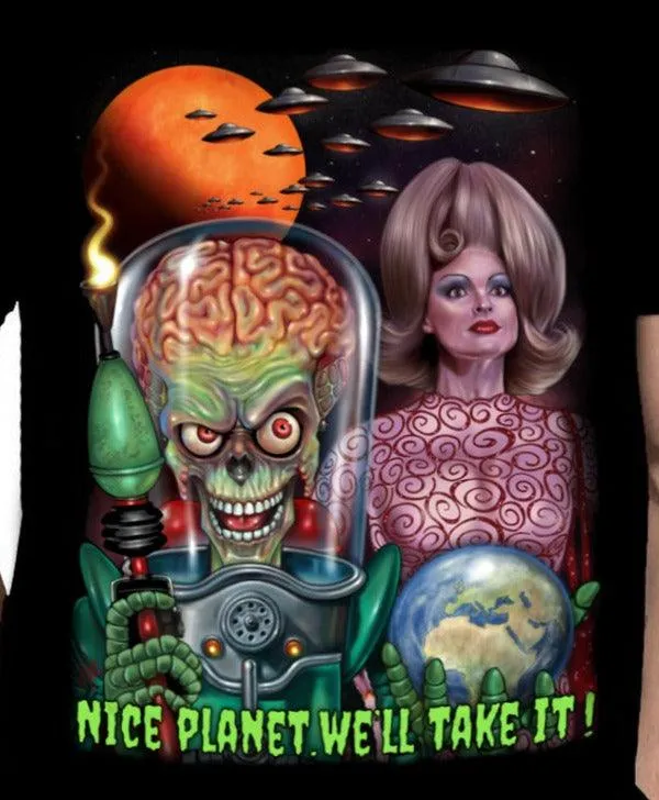 Mars Attacks - Nice Planet - Classic Horror Movie Art - T-Shirt by Peter Panayis