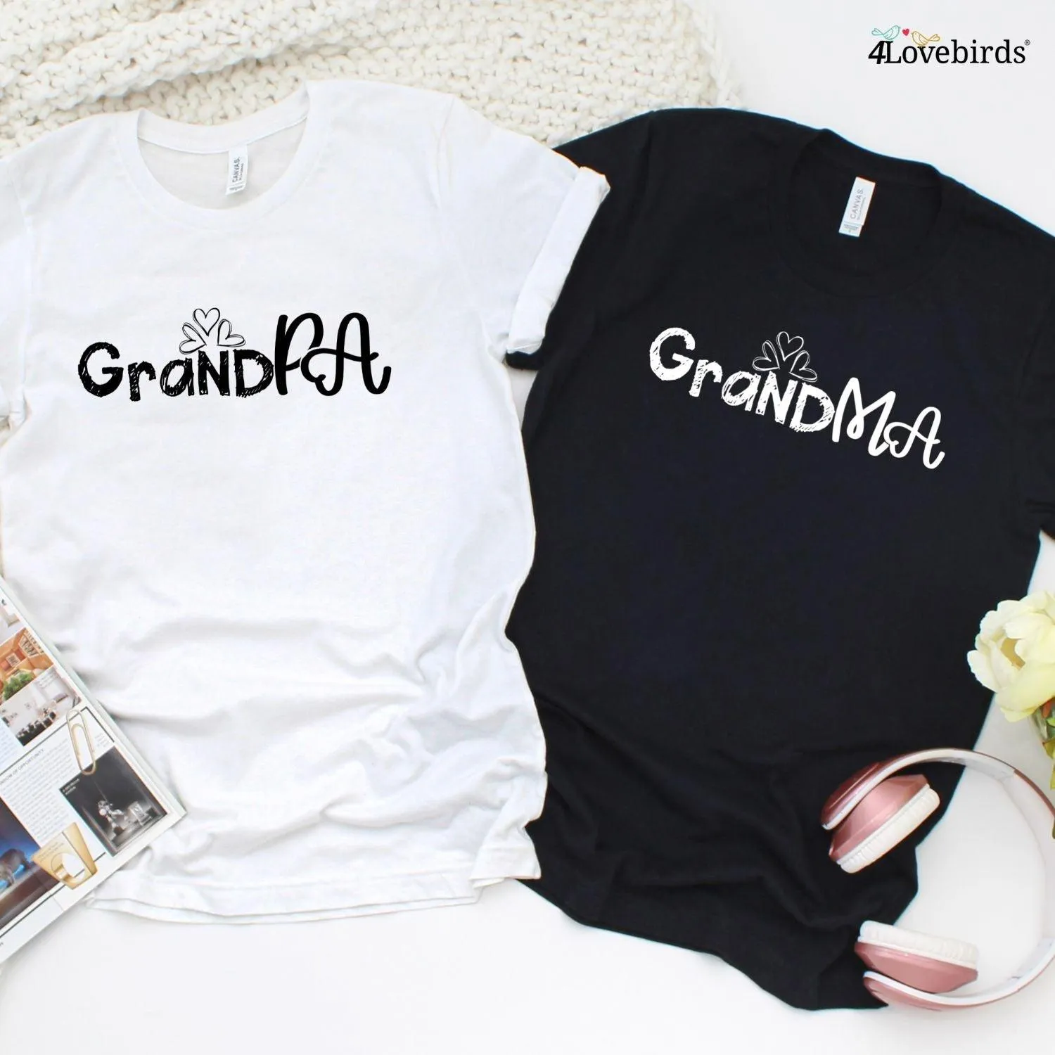 Matching Grandparent Announcement Set: Grandma & Grandpa Matching Outfits