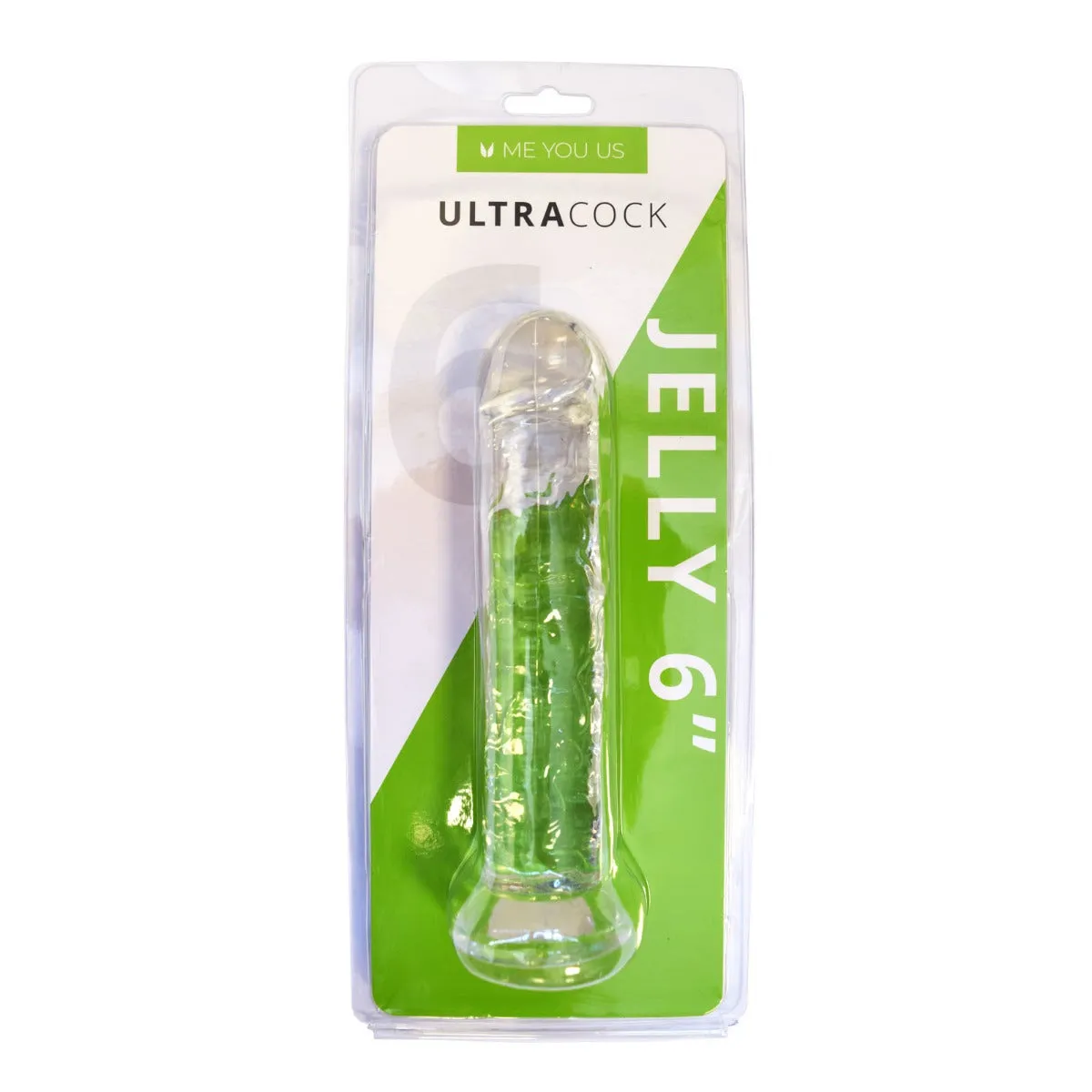 Me You Us Ultra Cock Jelly Dong Clear 6 Inch