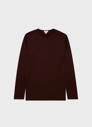 Men's Long Sleeve Classic T-shirt in Raisin