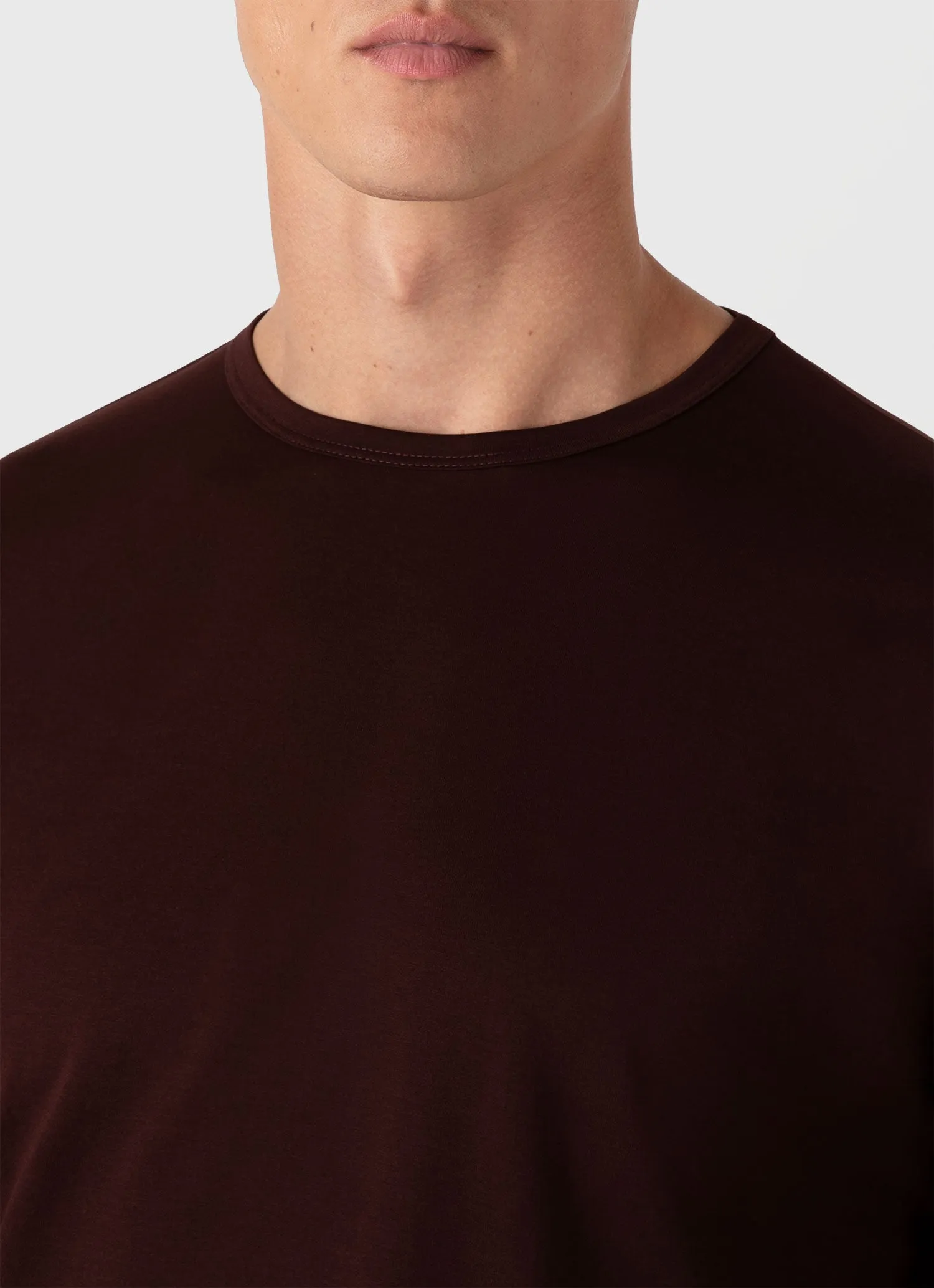 Men's Long Sleeve Classic T-shirt in Raisin