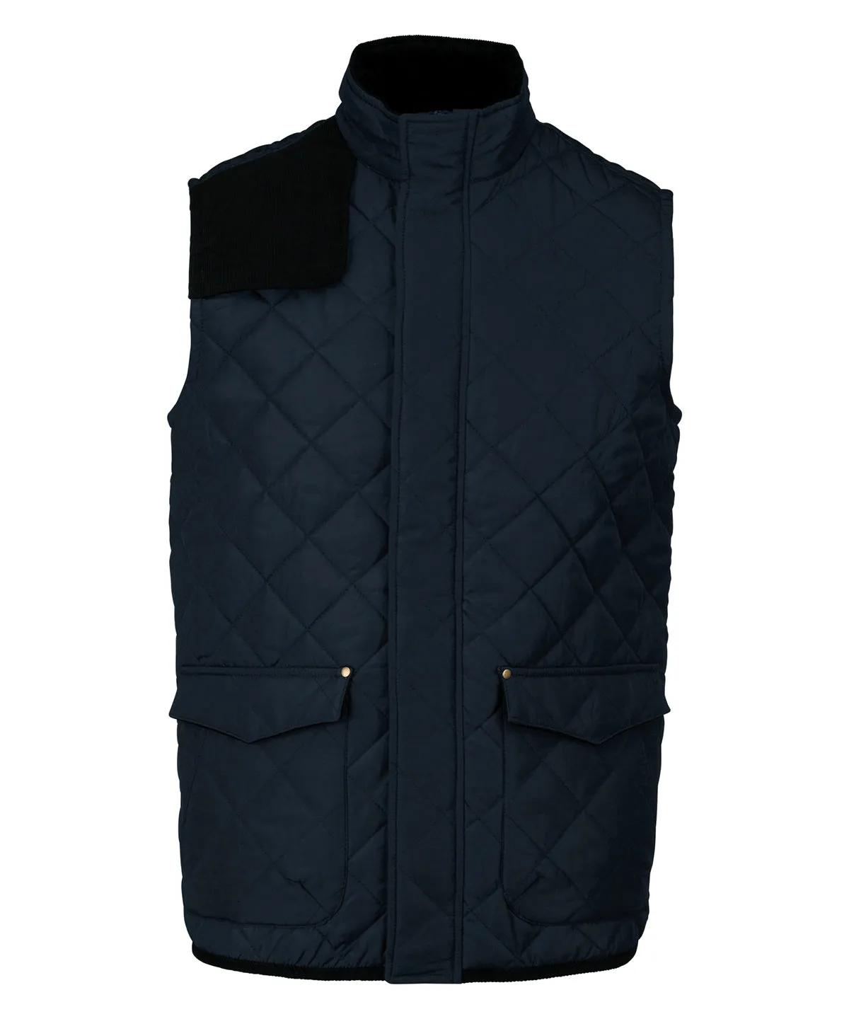 Mens quilted bodywarmer | Navy/Black