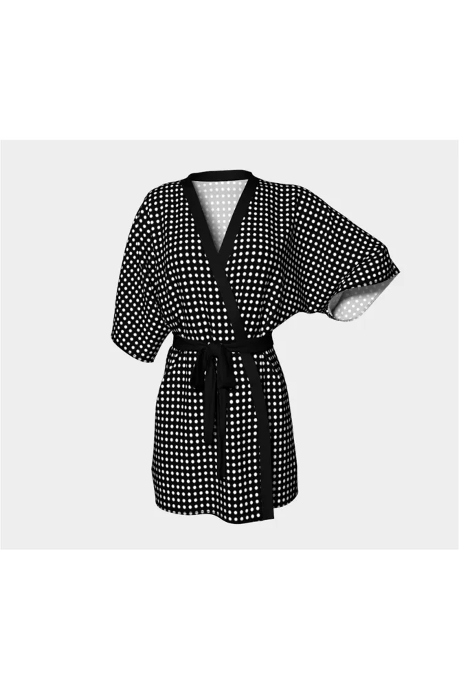 Micro Polka-dots Kimono Robe