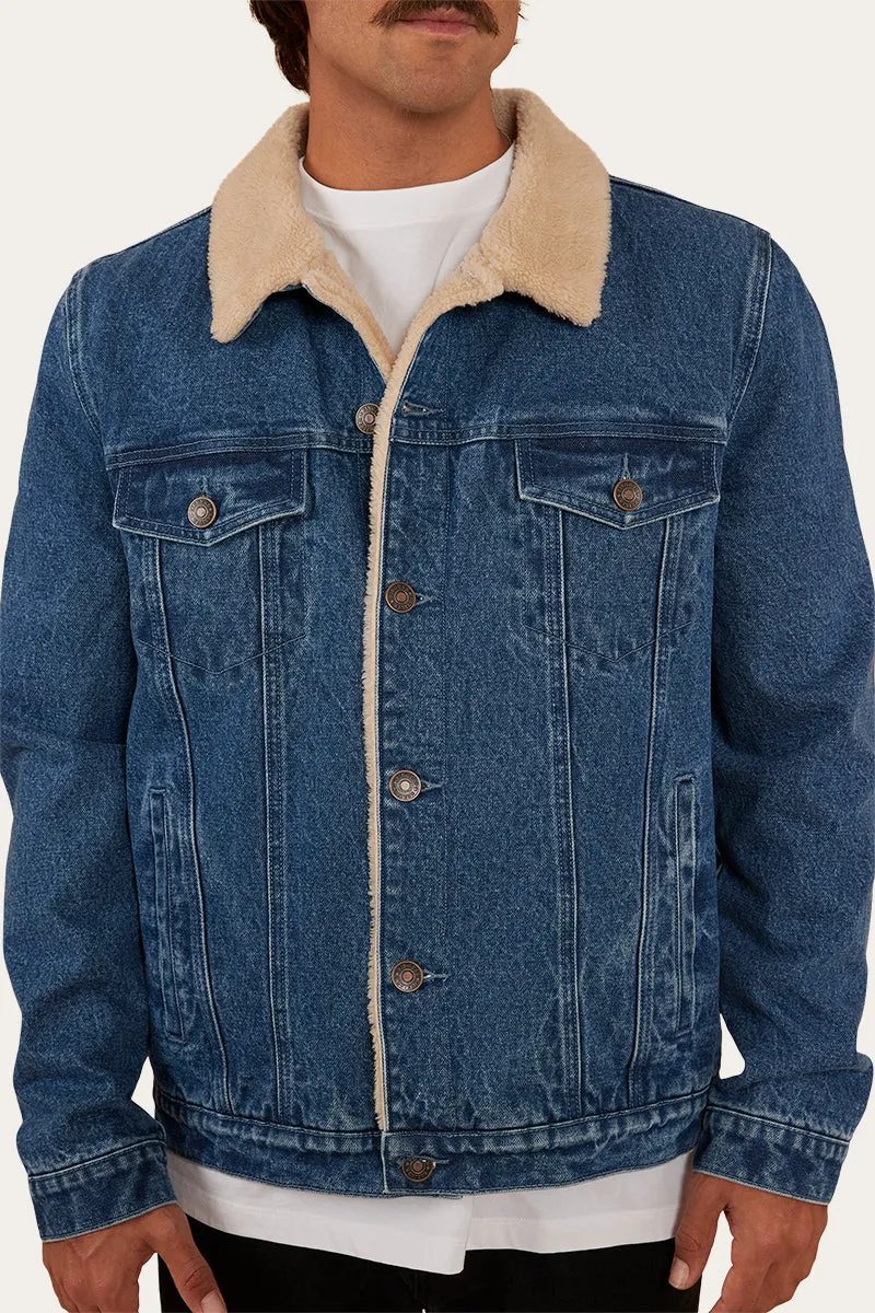 Milawa Mens Jacket - Mid Wash Blue