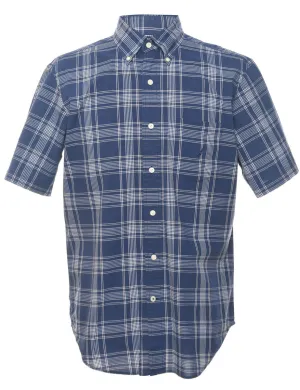 Nautica Checked Navy Classic Shirt - M