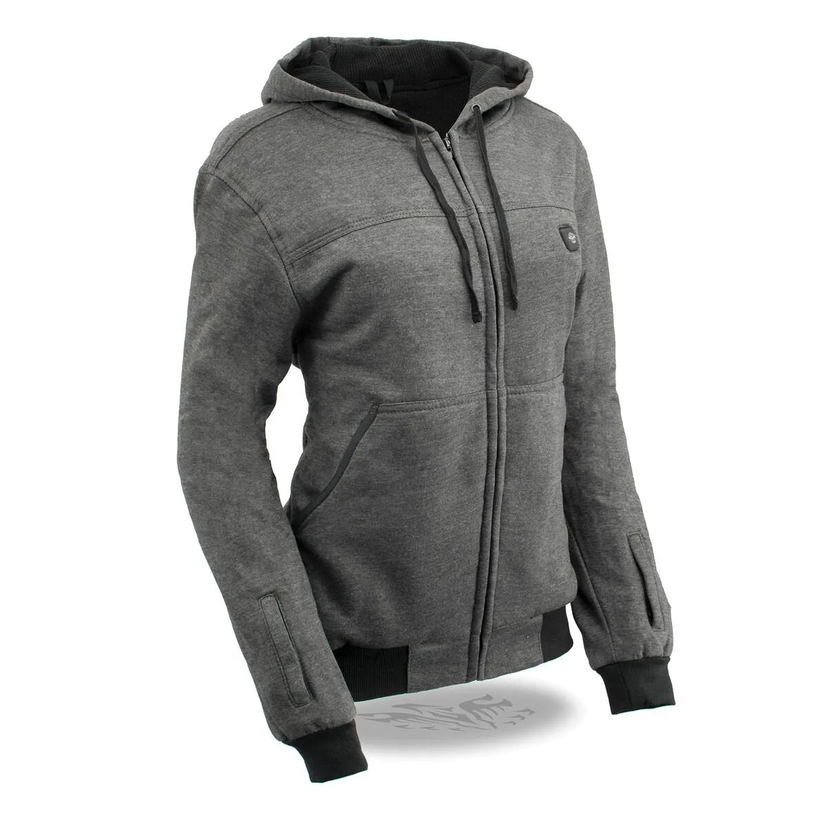 Nexgen Heat MPL2717DUAL Technology Women's Heated Hoodie - Grey Sweatshirt Jacket for Winter Season w/ Battery Pack