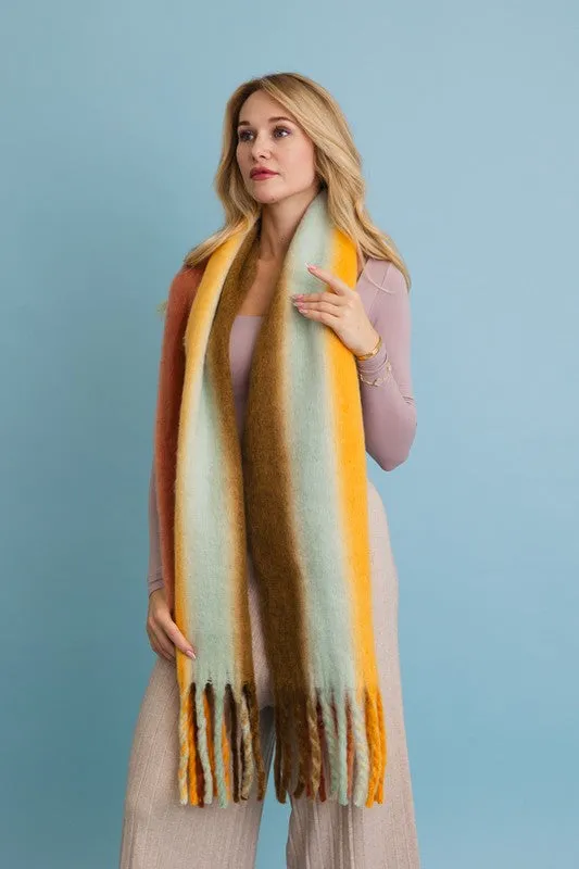 Ombre Dream Luxe Fringe Blanket Scarf