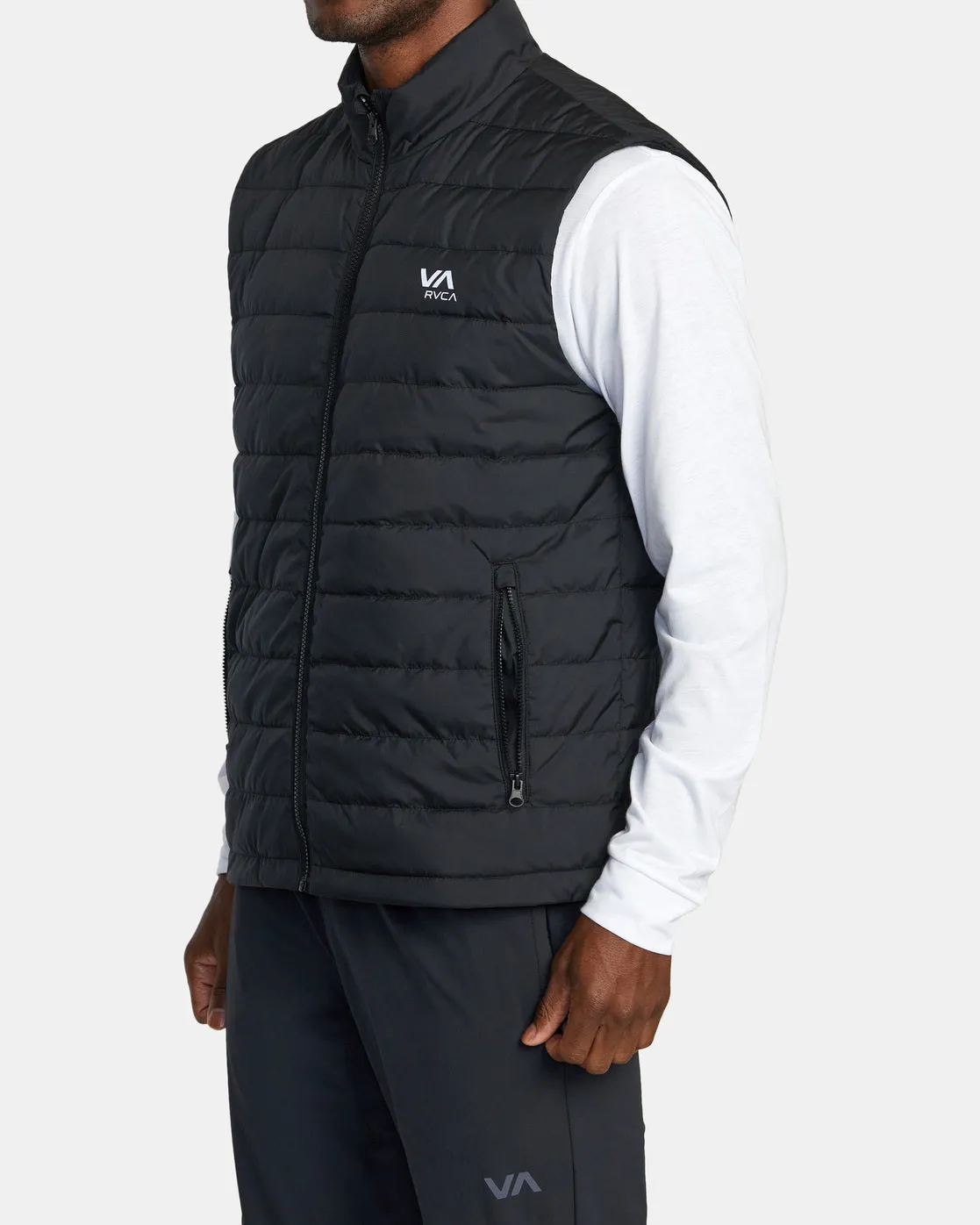 Packable Puffa Puffer Vest - Black