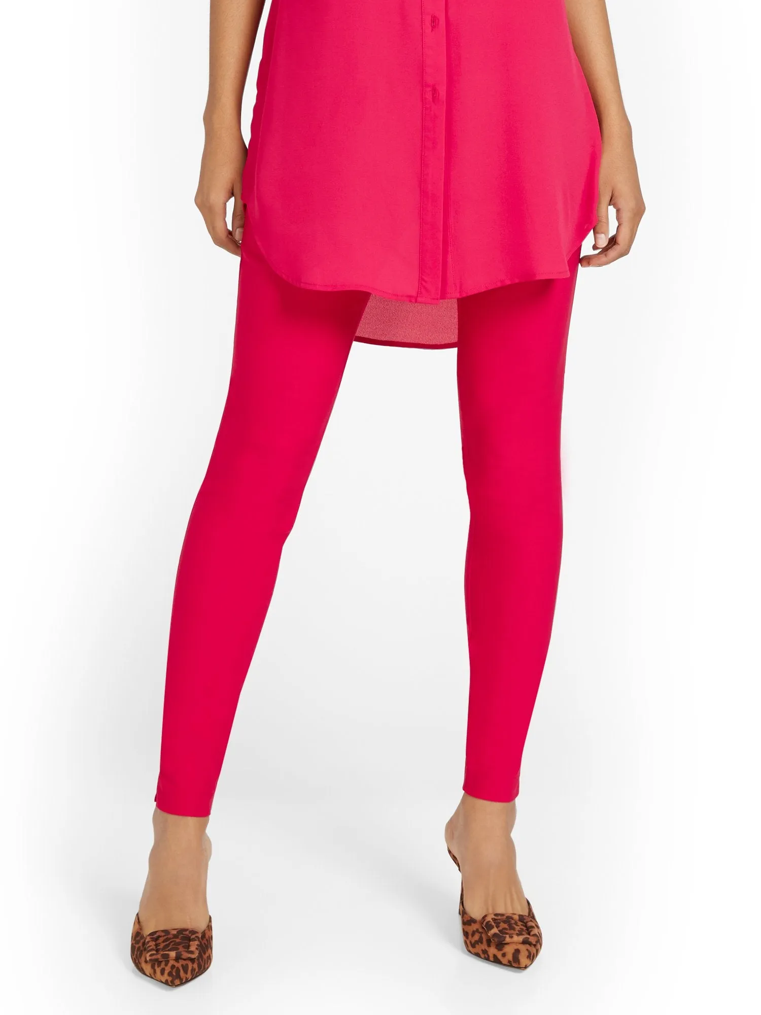 Petite Whitney High-Waisted Pull-On Slim-Leg Pant